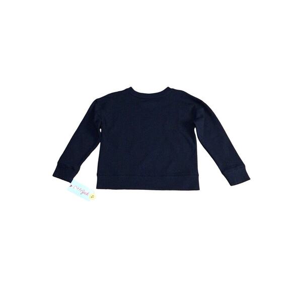 Girls Long Sleeve Black Spider Web Sparkle Heart Halloween Sweatshirt XS 4/5 - Picture 2 of 7